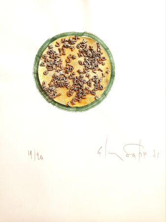 Aucune Technique Unknown - Alain Satié (1944, Toulouse - 2011, Paris), Composition lettriste, 1971, Mixed media and collage on paper