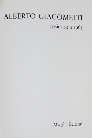 Livre Illustré Giacometti - Alberto Giacometti, dessins 1914-1915