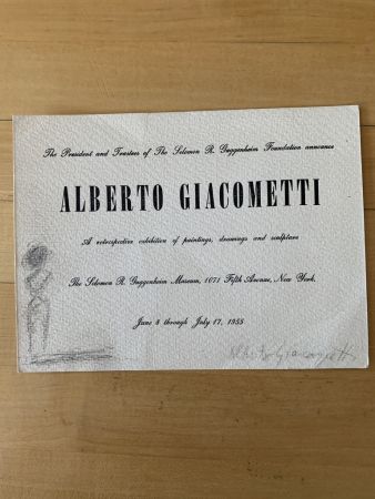 Aucune Technique Giacometti - Alberto Giacometti Guggenheim Exhibition