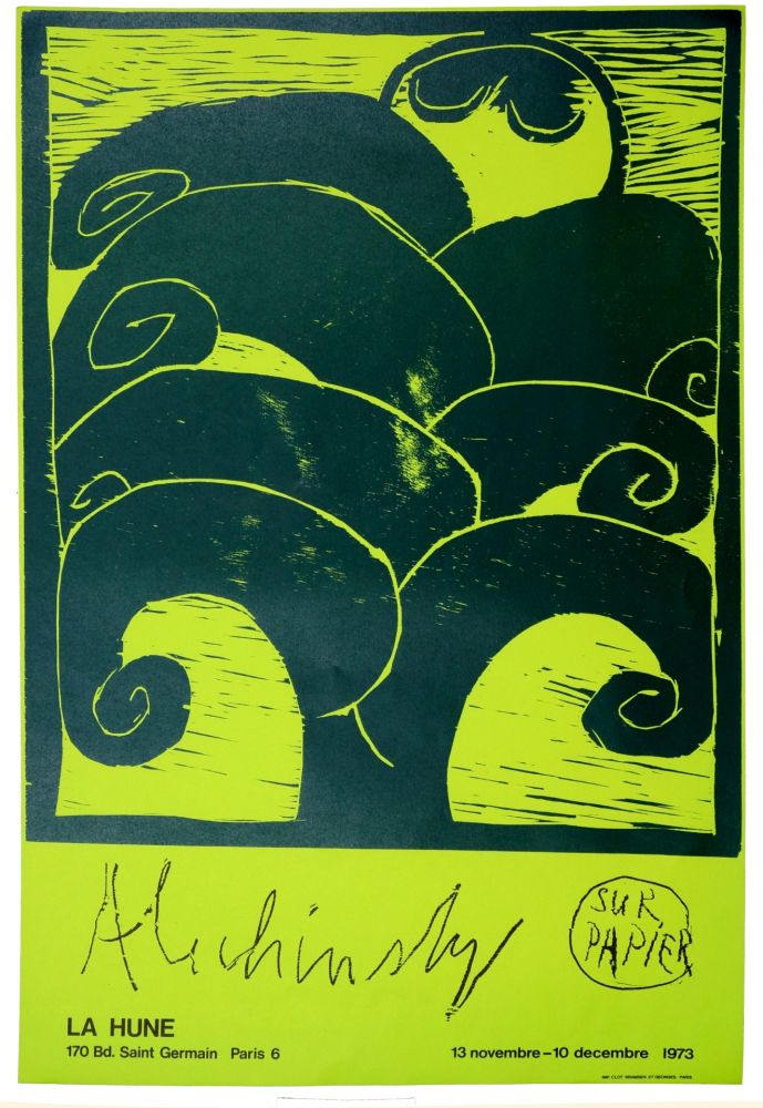 Affiche Alechinsky - Alechinsky sur papier, 1973