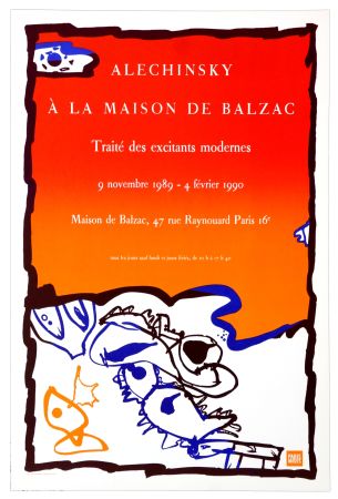 Affiche Alechinsky - Alechinsky à la maison Balzac
