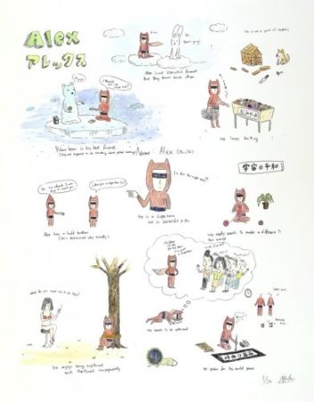 Lithographie Kaga - Alex