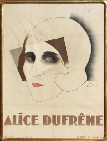 Lithographie Colin - Alice Dufrene