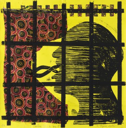 Gravure Sur Bois Toguo - Alive in a box 8