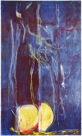 Gravure Sur Bois Frankenthaler - All About Blue
