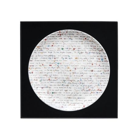 Multiple Hirst - All Over Text Large Plate