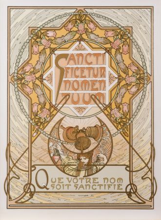 Lithographie Mucha - Allowed be thy name (