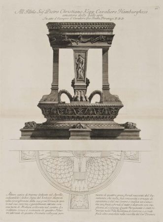 Gravure Piranesi - Altar de Apolo