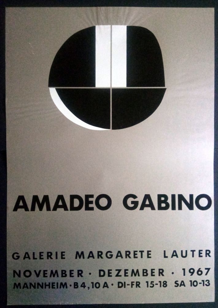 Affiche Gabino - Amadeo Gabino - Galerie Margarete Lauter 1967