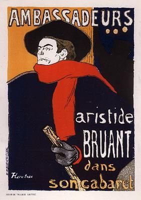 Lithographie Toulouse-Lautrec - Ambassadeurs/Aristide Bruant