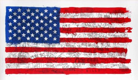 Multiple Mr Brainwash - American flag