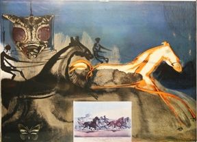 Lithographie Dali - American Trotting Horses No. 2 Inventory#: 	DALIS0000016