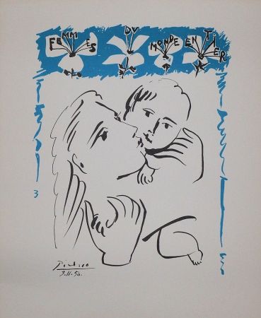 Lithographie Picasso - Amour maternel