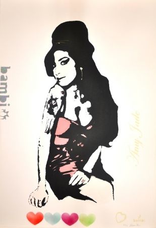 Multiple Bambi -  Amy (Winehouse) Red Unique with Diamond Dust