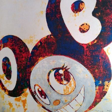 Lithographie Murakami - And then, and then, and then (rust blue)