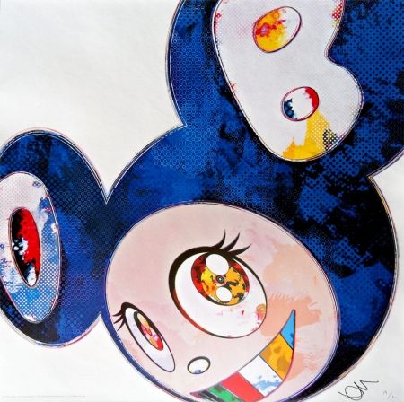 Lithographie Murakami - And Then x6 Blue