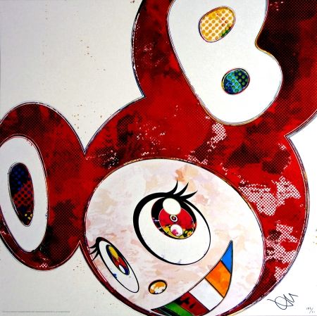 Lithographie Murakami - And Then x6 (Vermilion: The superflat method)