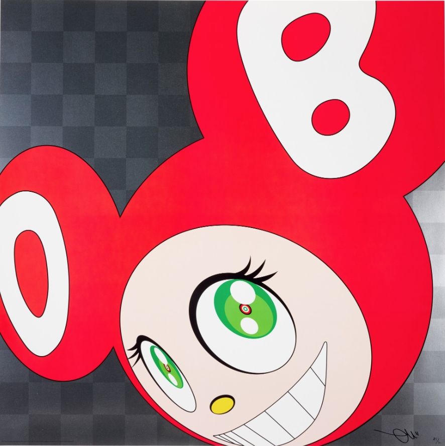 Lithographie Murakami - And Then...(Red)