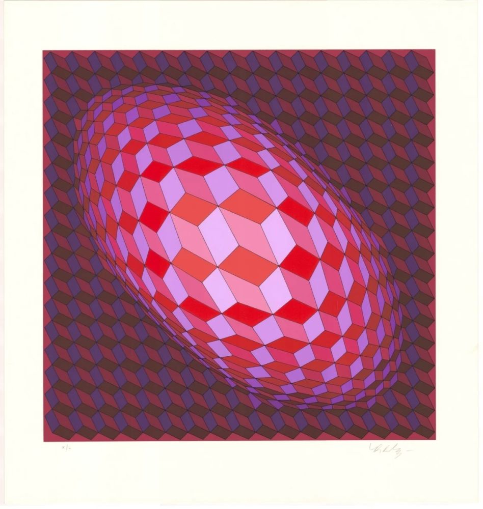 Sérigraphie Vasarely - Andromeda