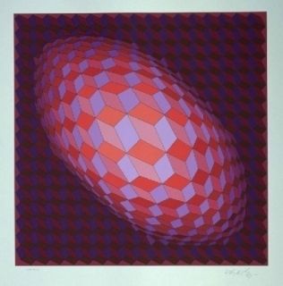 Lithographie Vasarely - Andromeda