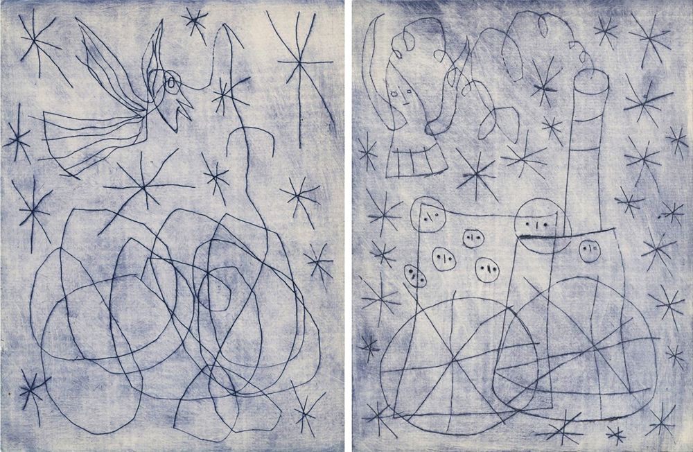 Livre Illustré Miró - André Frénaud : NOËL AU CHEMIN DE FER. [ALÈS, PAB, 1959].