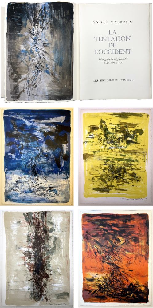 Livre Illustré Zao - André Malraux : LA TENTATION DE L'OCCIDENT. Exemplaire avec 20 LITHOGRAPHIES SIGNÉES PAR ZAO WOU-KI [1962]