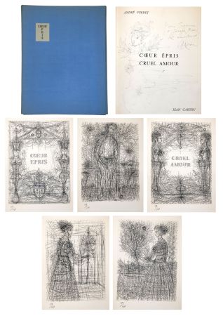 Livre Illustré Carzou - André VERDET Coeur épris, cruel amour. Pointes sèches originales de Jean Carzou