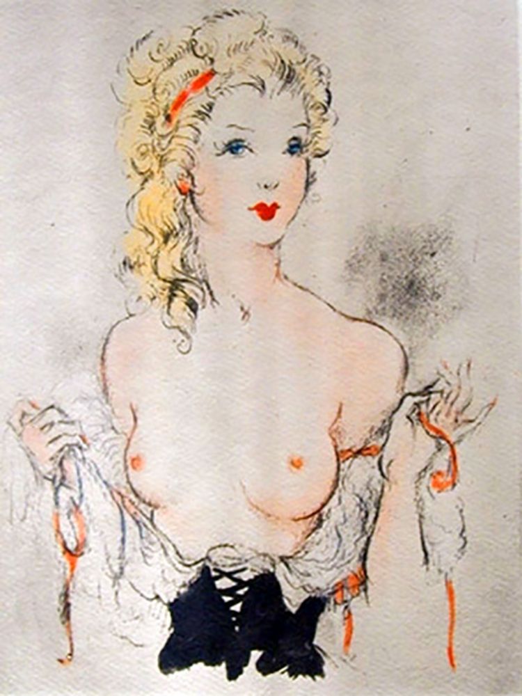 Livre Illustré Icart - Andréa de Nerciat : FÉLICIA OU MES FREDAINES. 20 eaux-fortes par Louis Icart (1947).