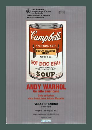 Lithographie Warhol - Andy Warhol: 'Campbell's Soup (Hot Dog Bean)' 2000 Offset-lithograph