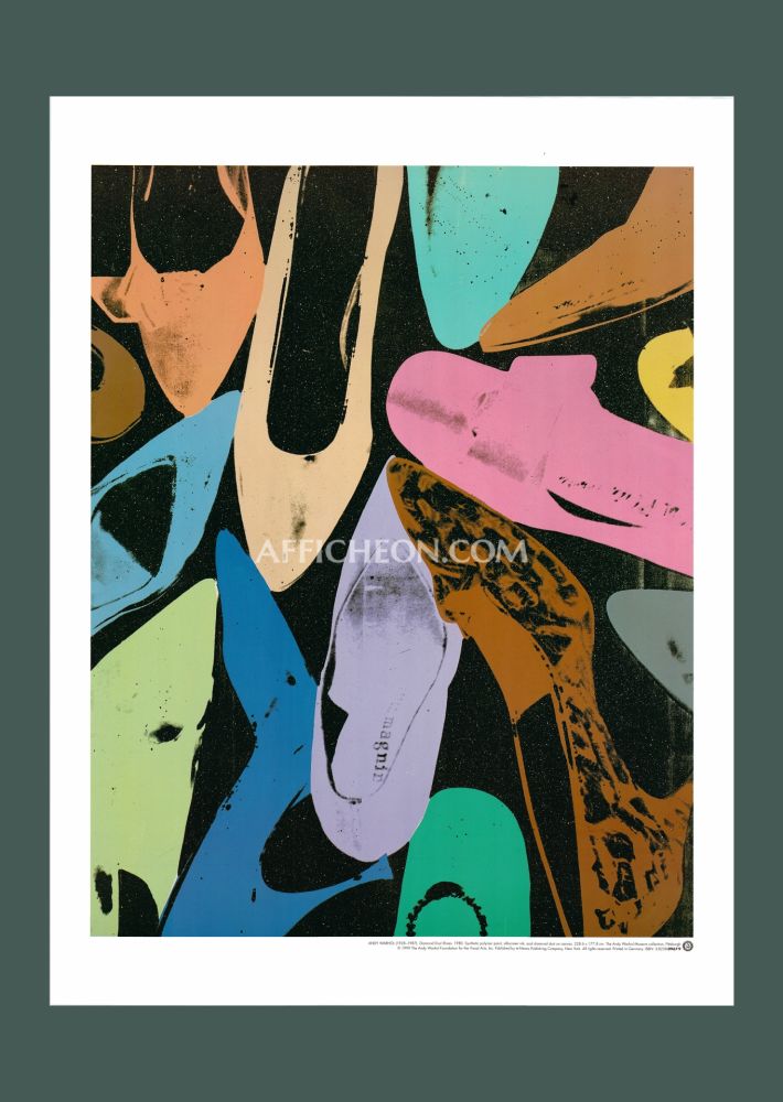 Lithographie Warhol - Andy Warhol: 'Diamond Dust Shoes' 1999 Offset-lithograph 