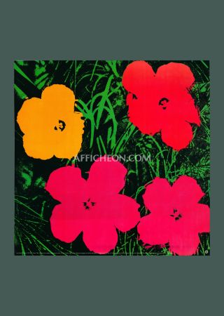 Lithographie Warhol - Andy Warhol: 'Flowers' 1993 Offset-lithograph
