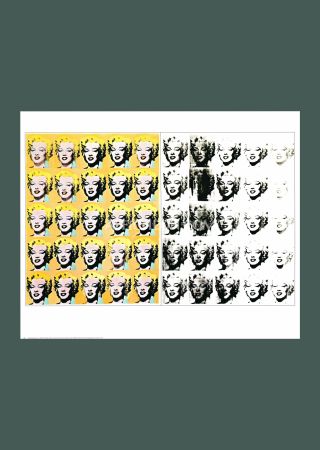 Lithographie Warhol - Andy Warhol: 'Marilyn Diptych' 1989 Offset-lithograph 