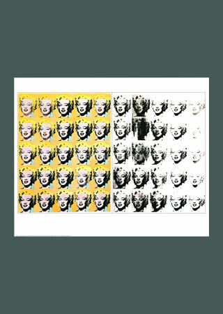 Lithographie Warhol - Andy Warhol: 'Marilyn Diptych' 1989 Offset-lithograph 