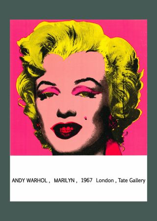 Lithographie Warhol - Andy Warhol 'Marilyn' Original 1987 Hand Signed Pop Art Poster Print