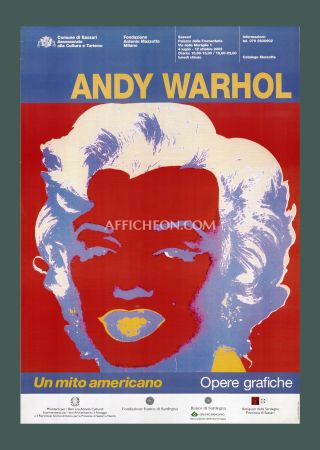 Lithographie Warhol - Andy Warhol: 'Marilyn (Red/Blue)' 2003 Offset-lithograph