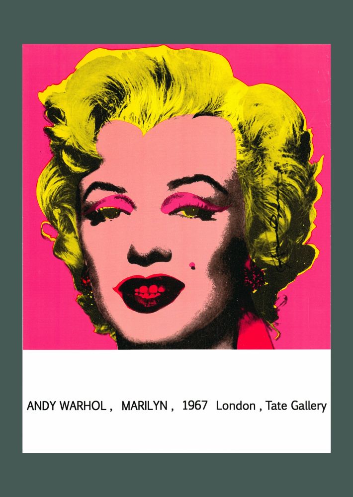 Lithographie Warhol - Andy Warhol: 'Marilyn (Tate Gallery)' 1987 Offset-lithograph (Hand-signed)