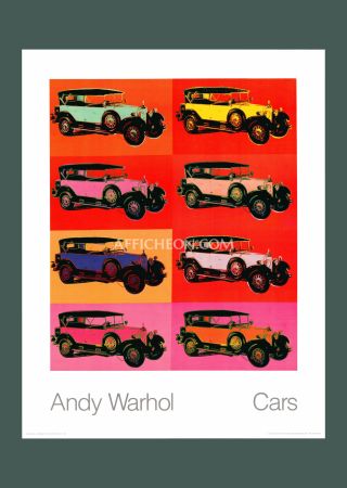 Lithographie Warhol - Andy Warhol: 'Mercedes-Benz Typ 400 Tourenwagen' 1988 Offset-lithograph 