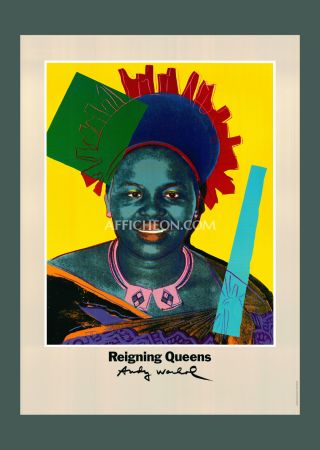 Lithographie Warhol - Andy Warhol: 'Reigning Queens (Ntombi)' 1986 Offset-lithograph