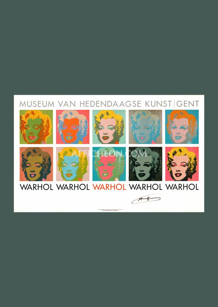 Lithographie Warhol - Andy Warhol: 'Ten Marilyns' 1982 Offset-lithograph (Hand-signed)