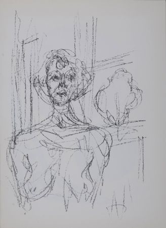 Lithographie Giacometti - Anette, 1965