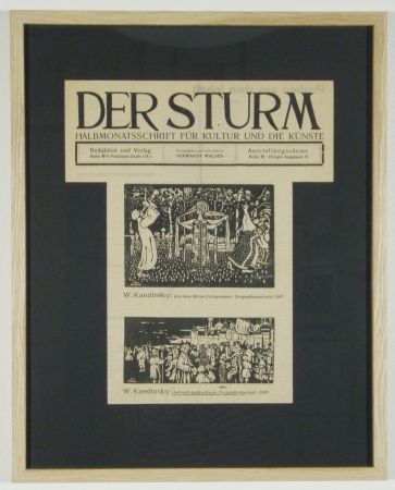 Gravure Sur Bois Kandinsky - Ankunft der Kaufleute (1903), Aus dem Album Xylographies (1907)