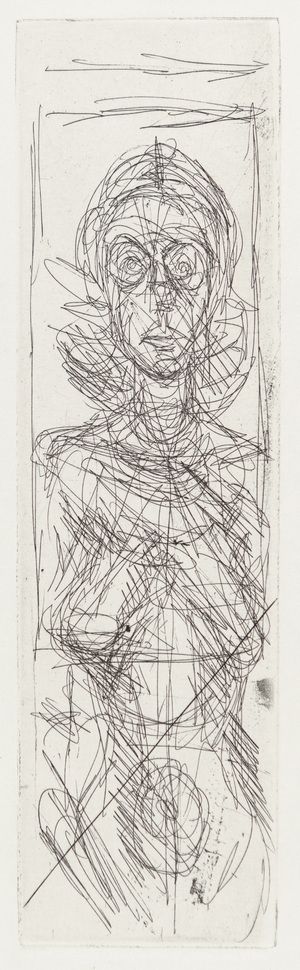 Gravure Giacometti - Annette de face