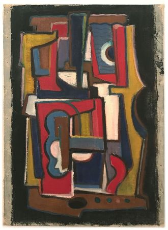 Aucune Technique Anonyme - Anonyme, dans le goût de Fernand LEGER.  Composition cubiste (1955)