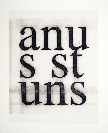 Sérigraphie Wool - Anus Stuns