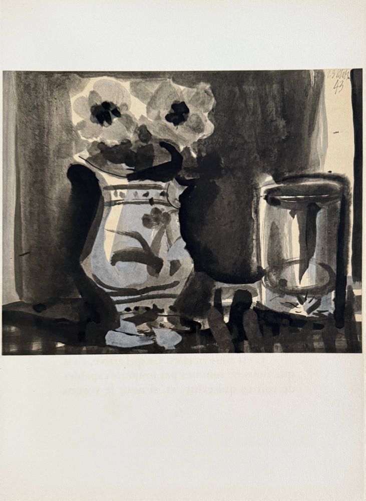 Lithographie Picasso - Anémones