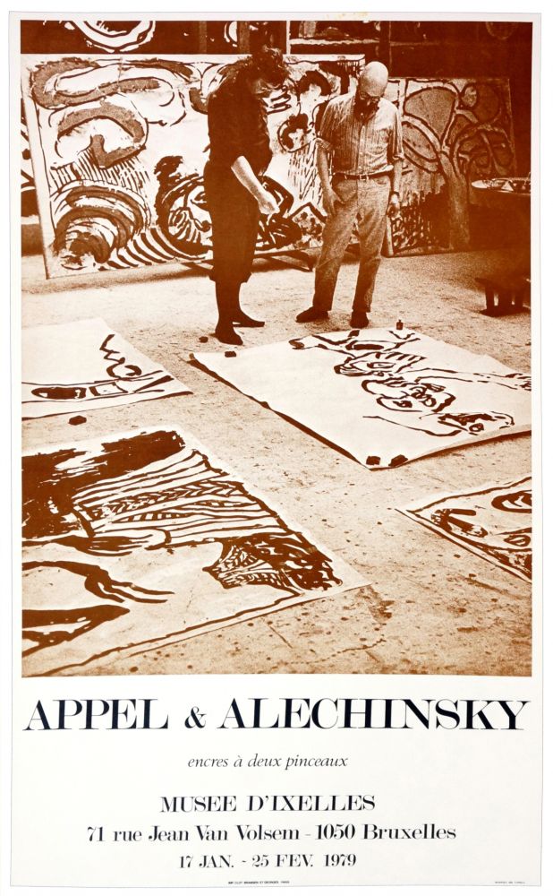 Affiche Alechinsky - Appel & Alechinsky, encres à deux pinceaux, 1979