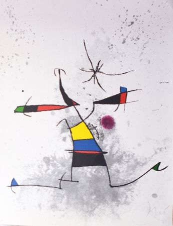 Gravure Miró - Appelant écartelé