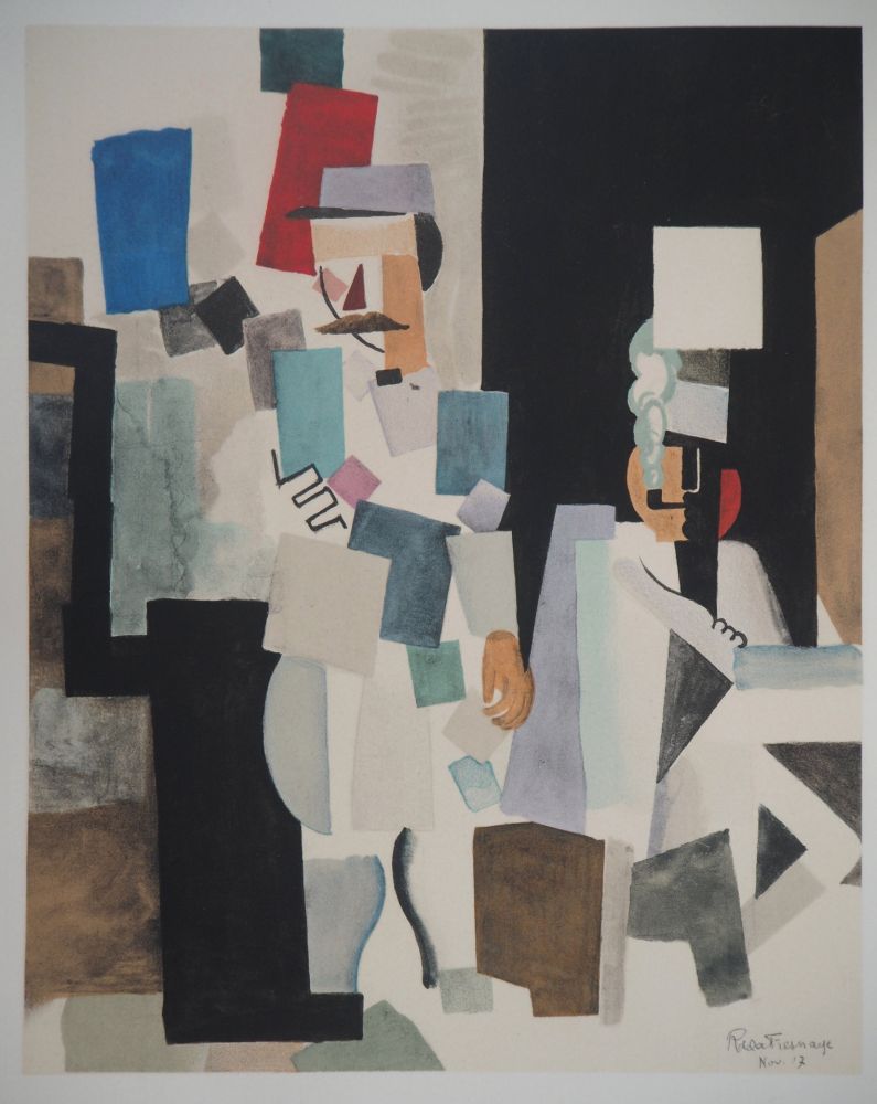 Lithographie De La Fresnaye - Après le défilé (Hommage à Fernand Léger)