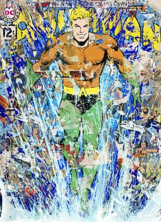 Sérigraphie Mr Brainwash - Aquaman