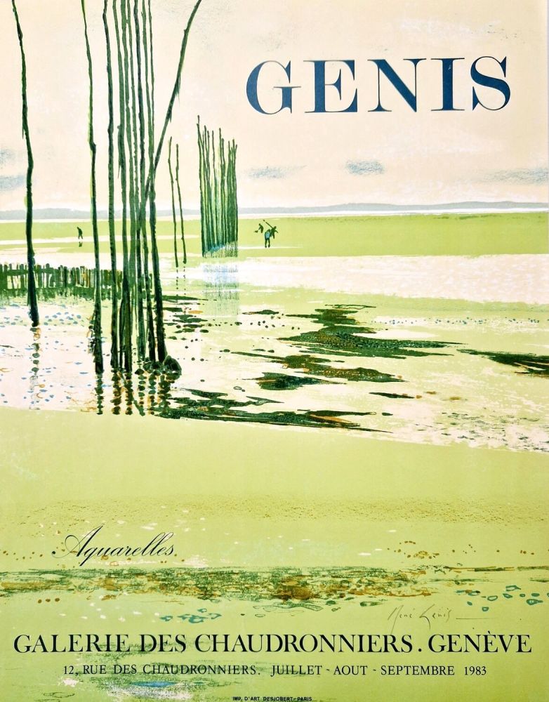 Affiche Genis - Aquarelles